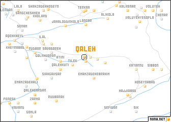 map of Qal‘eh