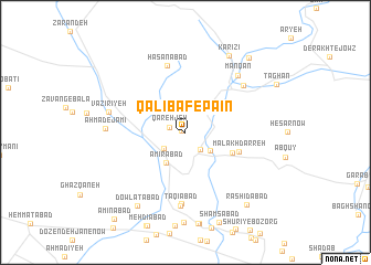 map of Qālībāf-e Pā\