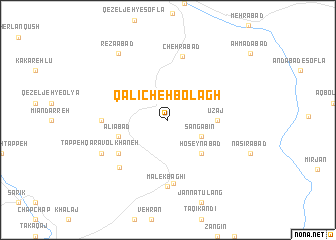 map of Qālīcheh Bolāgh