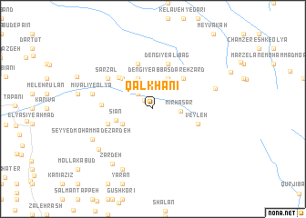 map of Qalkhānī