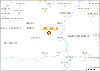 map of Qālūjeh