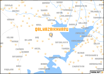 map of Qalwaza-i Khwārū