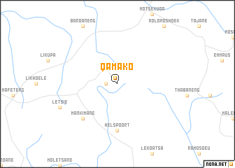 map of Qamako