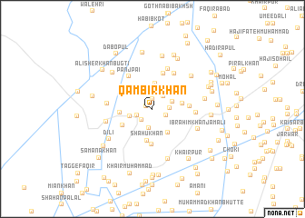 map of Qambīr Khān