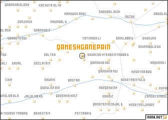 map of Qameshgān-e Pā\