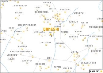 map of Qāmeshī