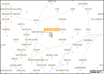 map of Qamīnās