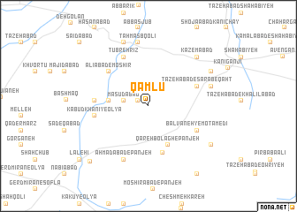 map of Qāmlū