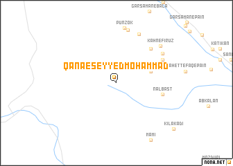 map of Qanā-e Seyyed Moḩammad