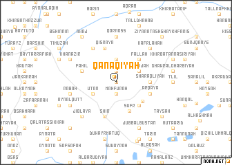 map of Qanāqīyah