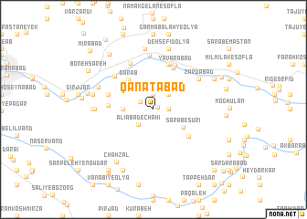 map of Qanātābād