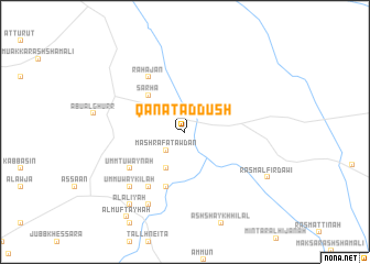 map of Qanāt ad Dūsh