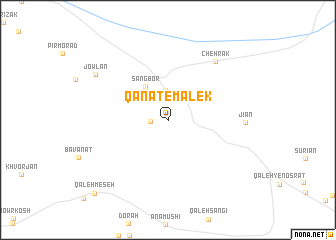 map of Qanāt-e Malek