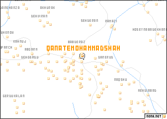 map of Qanāt-e Moḩammad Shāh