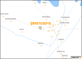 map of Qanāt-e Sefīd