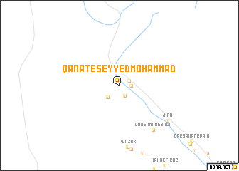 map of Qanāt-e Seyyed Moḩammad