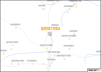 map of Qanāt Now