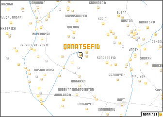 map of Qanāt Sefīd
