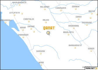 map of Qanāt