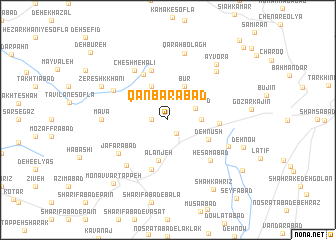 map of Qanbarābād