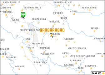 map of Qanbarābād