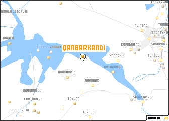 map of Qanbar Kandī