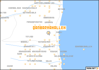 map of Qanbar Maḩalleh