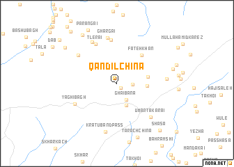 map of Qandīl Chīna