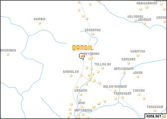 map of Qandīl