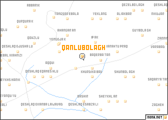 map of Qānlū Bolāgh