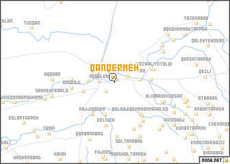 map of Qān Qermeh