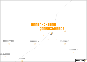 map of Qansaxdheere