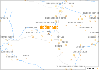 map of Qapūndar