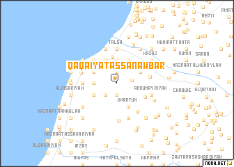 map of Qa‘qa‘īyat aş Şanawbar