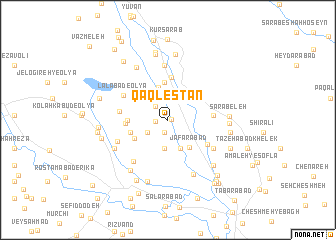 map of Qāqlestān