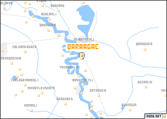 map of Qaraağac