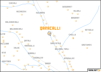 map of Qaracallı