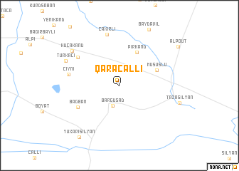 map of Qaracallı