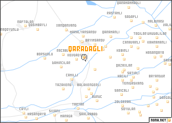 map of Qaradağlı