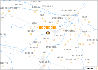 map of Qaradağlı