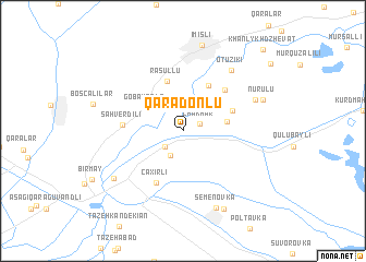 map of Qaradonlu