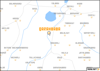 map of Qarah Bābā