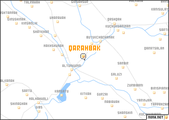 map of Qarah Bak