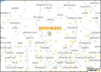 map of Qarah Bībār