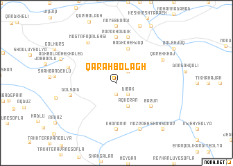 map of Qarah Bolāgh