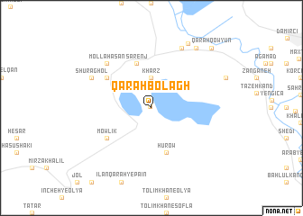 map of Qarah Bolāgh