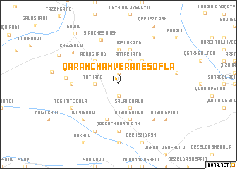 map of Qarah Chahverān-e Soflá