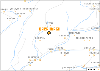 map of Qarah Dāgh