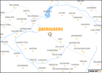 map of Qarah Darah