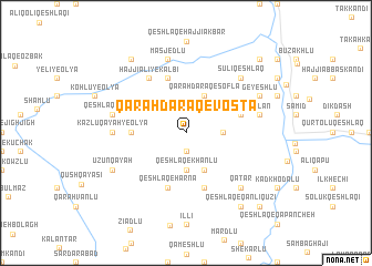 map of Qarah Daraq-e Vosţá